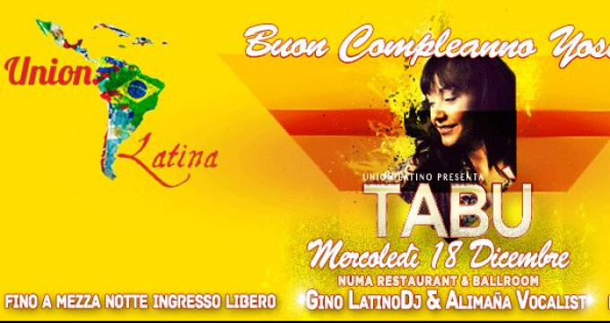 TABU' il mercoledi latino