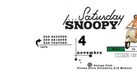 SATURDAY SNOOPY // COME ON BABY // Pizza&Bollicine Party with ERASMO