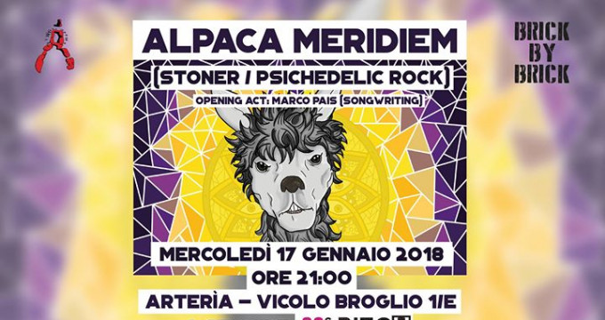 Alpaca Meridiem (Stoner/Psichedelic Rock) + Marco Pais | Arterìa