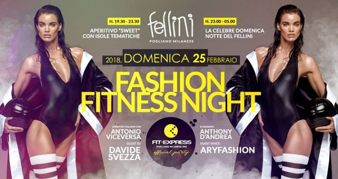 Fitness Night • 25.02 • Aperitivo e Discoteca Fellini